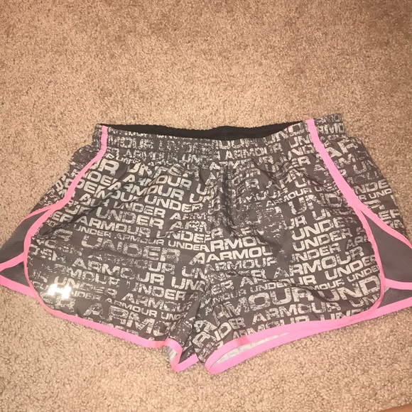 Under Armour Pants - Pink and grey UA shorts